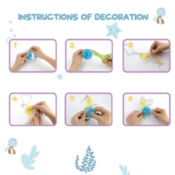 AG22002 Diy Pom Pom Mermaid Kit