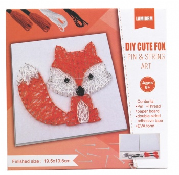 AG2203 DIY cute fox pin & string art