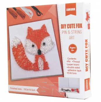 AG2203 DIY cute fox pin & string art