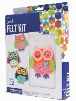 AG2216 Corful Kids Creative DIY Kit Owl Felt Craft Kit