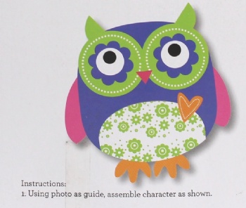 AG2216 Corful Kids Creative DIY Kit Owl Felt Craft Kit