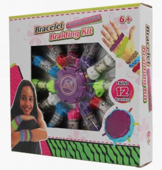 AG2218 Rainbow color DIY Bracelet Twist Craft Braiding Kit