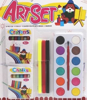 AG2224 Art set chalk crayon markers set