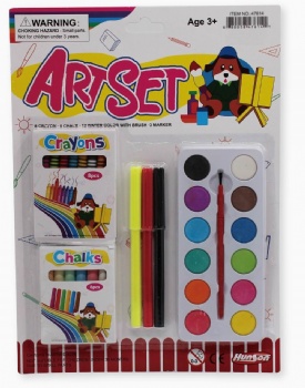 AG2224 Art set chalk crayon markers set