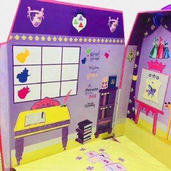 AG2268 3D carboard princess lovely house