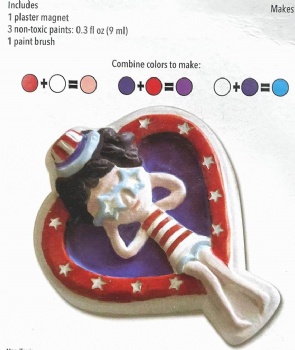 AG2274 DIY cute plaster magnets kit